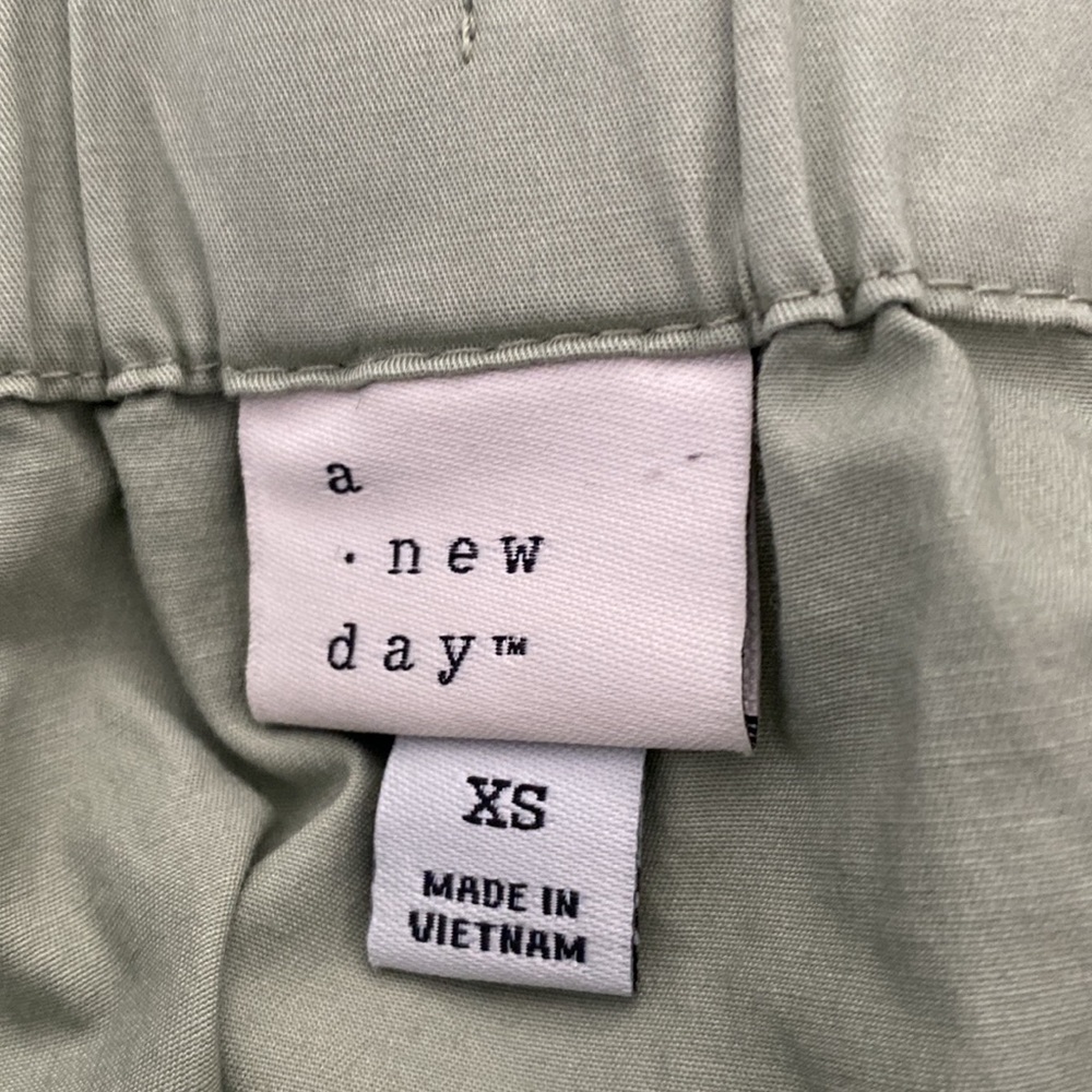 Women’s Utility Mini A-Line Skirt Drawstring Waist - A New Day™ Tan Size XS - Picture 7 of 7